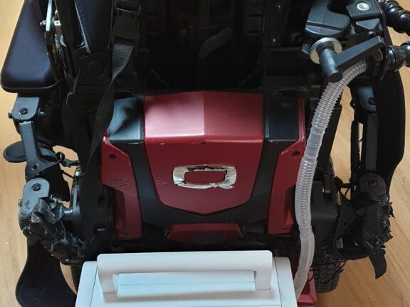 Medical Device Mounted on Wheelchair