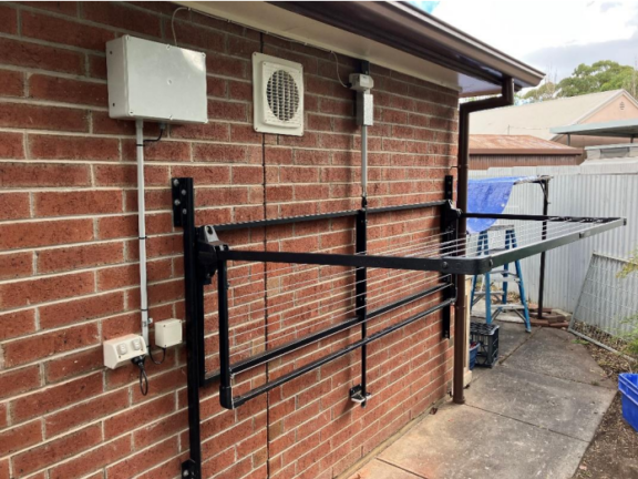 Moveable Electric Clothesline