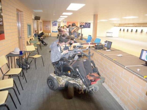 Shooting Aid for Wheelchair