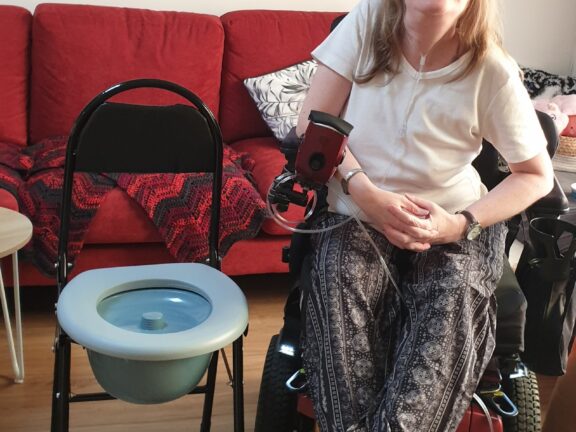 Toilet Seat Raised to Height